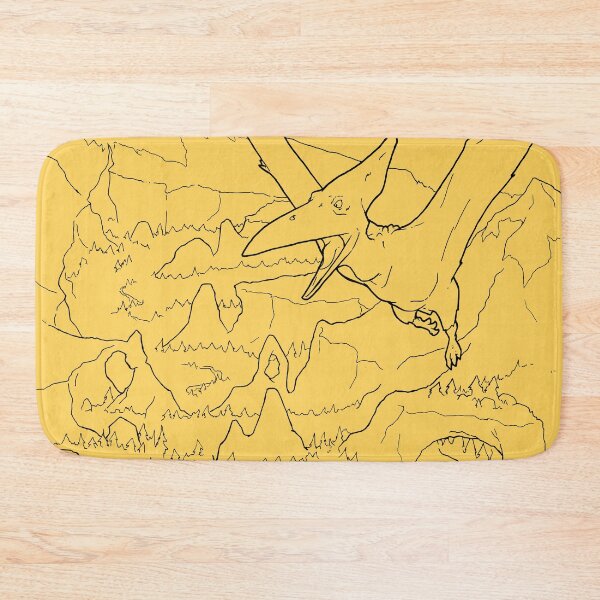 Item preview, Dinosaur Flying Paleo Art Scene transparent line-art designed and sold by rootinspiration.