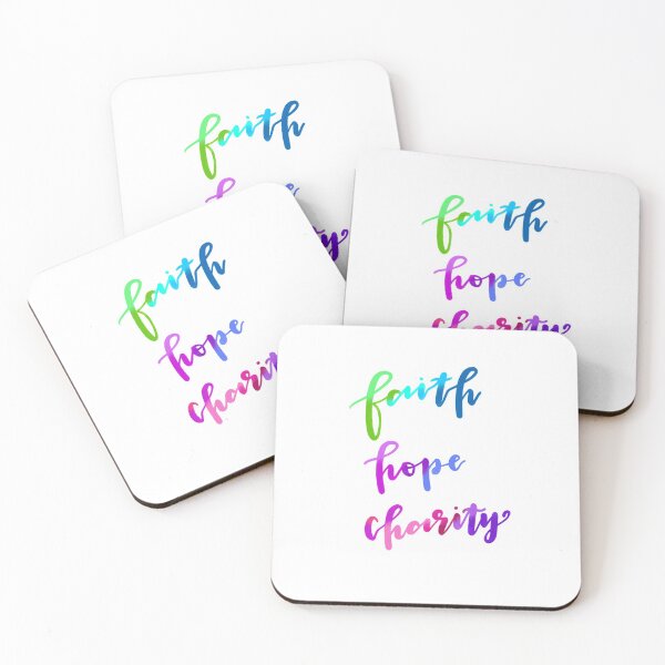 Item preview, Faith hope charity lettering work designed and sold by Abbey Polizzotto.