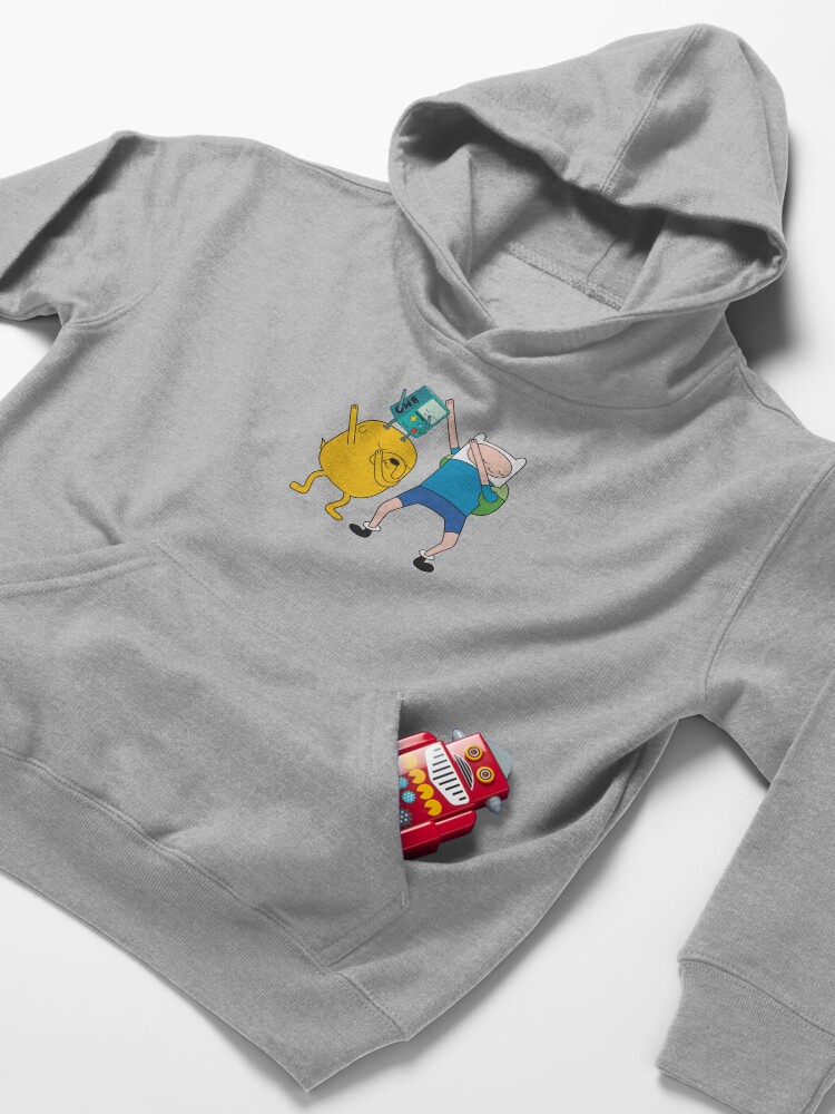 Alternate view of Finn Jake BMO Dab Kids Pullover Hoodie