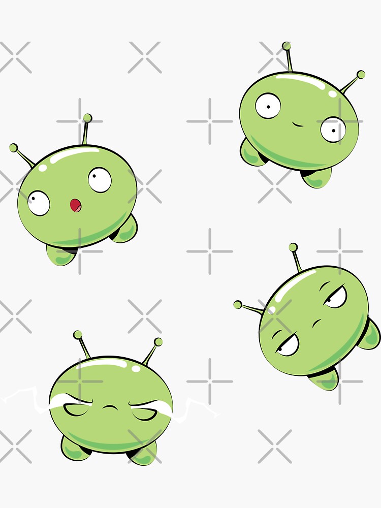 Mooncake Final Space Pattern Blue by patternsworld