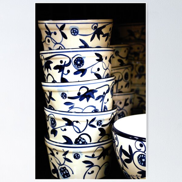 Item preview, Blue and White Bowls designed and sold by Mattie Bryant.