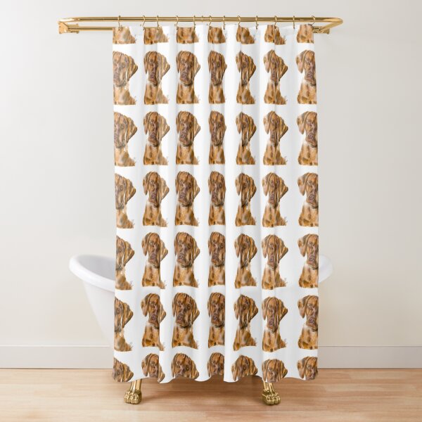 A Vizsla Puppy Shower Curtain
