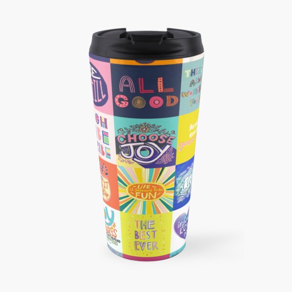 Positivity Patchwork Travel Mug