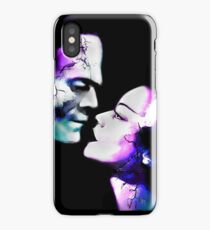 Dark Love Purple/Teal iPhone Case