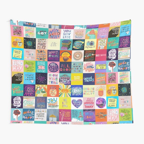 Positivity Patchwork Tapestry