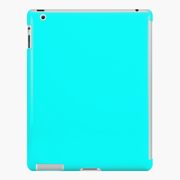 Cyan Simple Solid Designer Color All Over Color iPad Snap Case