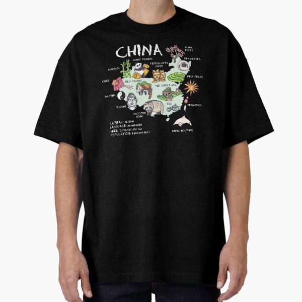 Item preview, China - illustrated map designed and sold by BeeHappyShop.