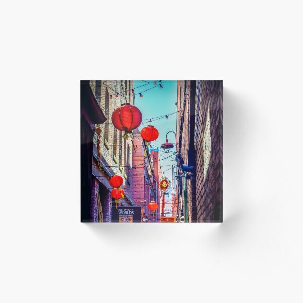 Fan Tan Alley Acrylic Block