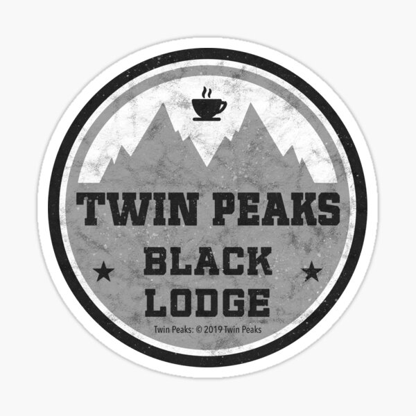 Twin Peaks Black Lodge / Vintage grunge style Sticker