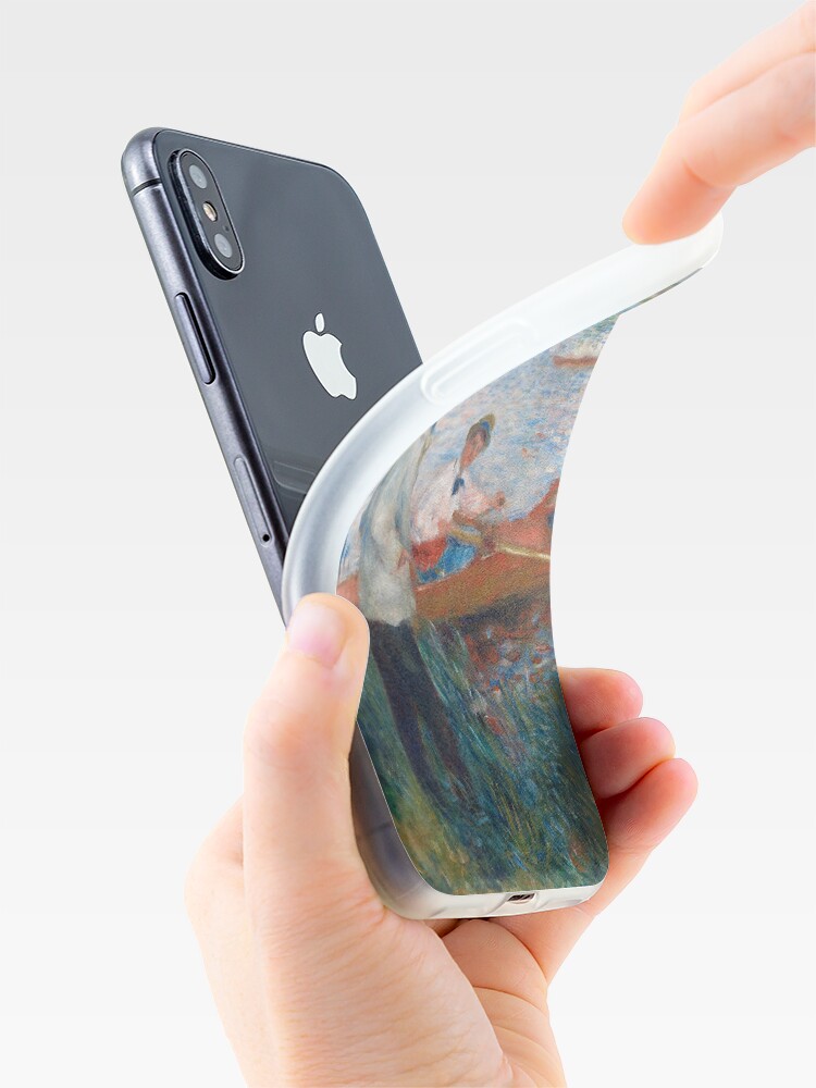 Alternate view of Oarsmen at Chatou Painting by Auguste Renoir iPhone Case & Cover