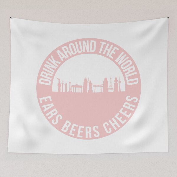 Item preview, Drink Around the World Millennial Pink designed and sold by FandomTrading.