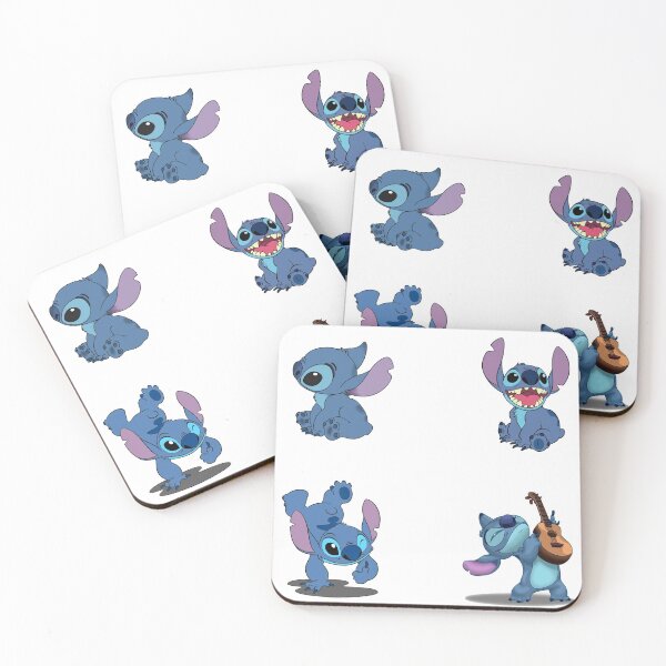 Stitch Stickers-4 Pack Coasters (Set of 4)