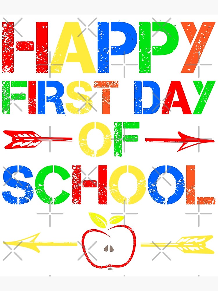"Happy First Day Of School 2021 Vintage" Poster for Sale by naworas