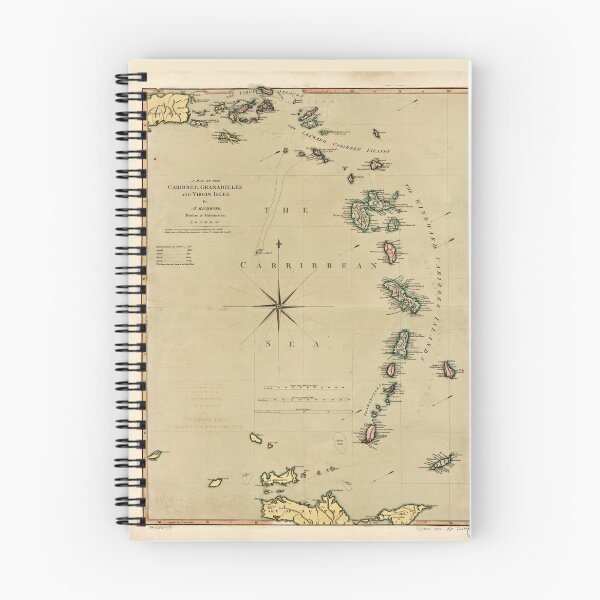 Item preview, Lesser Antilles Map (1789) designed and sold by allhistory.