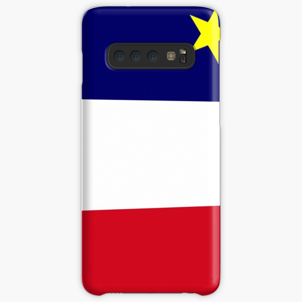 Coque et skin adhésive Samsung Galaxy « Drapeau acadien»