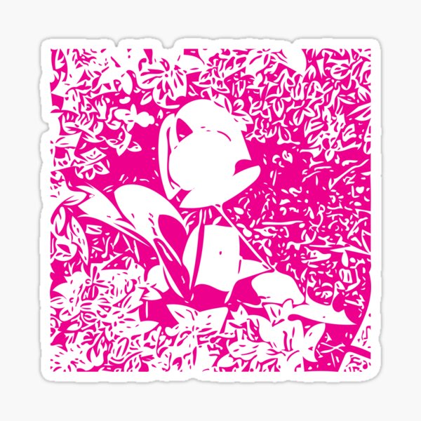 Vector flower collection - Fuchsia Pink Sticker