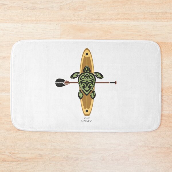 Item preview, Black & Green Tribal Turtle Stand-Up Wave Rider / Grand Cayman designed and sold by srwdesign.