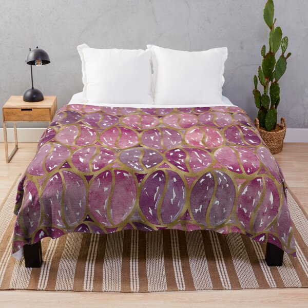 Item preview, Watercolour Coffee Beans | Purple and Gold designed and sold by RebeccaFlaherty.