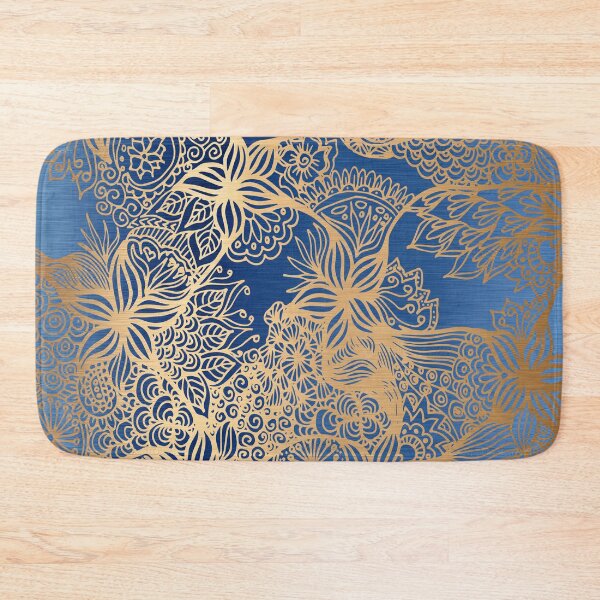 Item preview, Blue and Gold Mandala Patterns designed and sold by Julie Erin Designs.