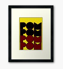 Pom Pom Design Framed Print