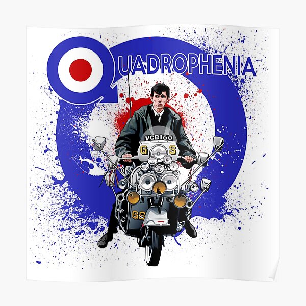 Quadrophenia Scooter Mods Póster