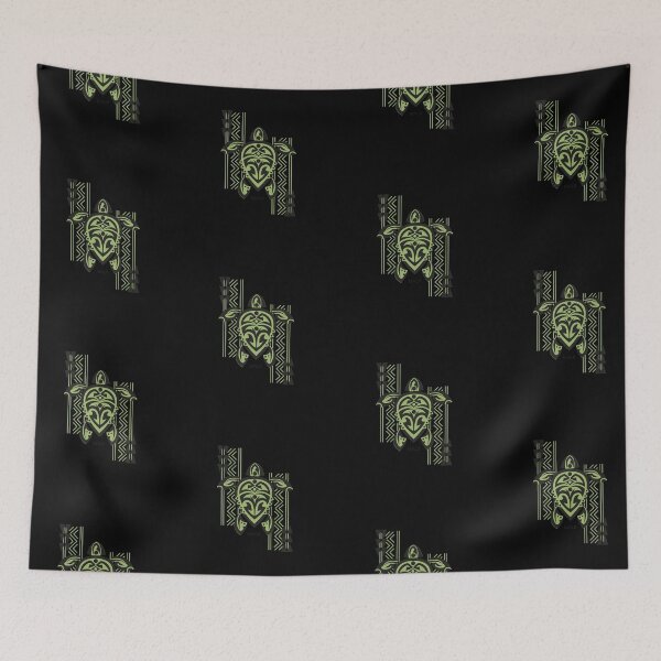 Item preview, Black & Green Tribal Turtle Tattoo Warrior / Maui designed and sold by srwdesign.
