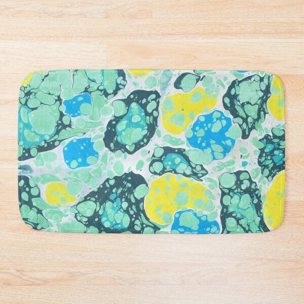 Item preview, Marbled Paper Abstract : Brave and Yellow designed and sold by MarbleCloud.