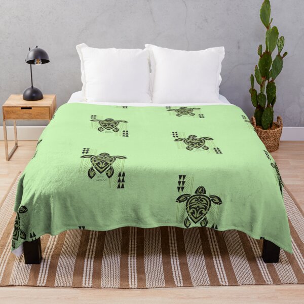 Item preview, Black & Green Tribal Turtle Tattoo Warrior / Grand Cayman designed and sold by srwdesign.