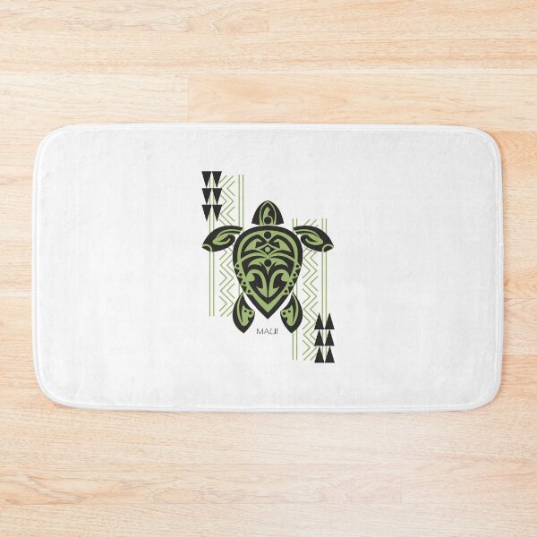 Item preview, Black & Green Tribal Turtle Tattoo Warrior / Maui designed and sold by srwdesign.