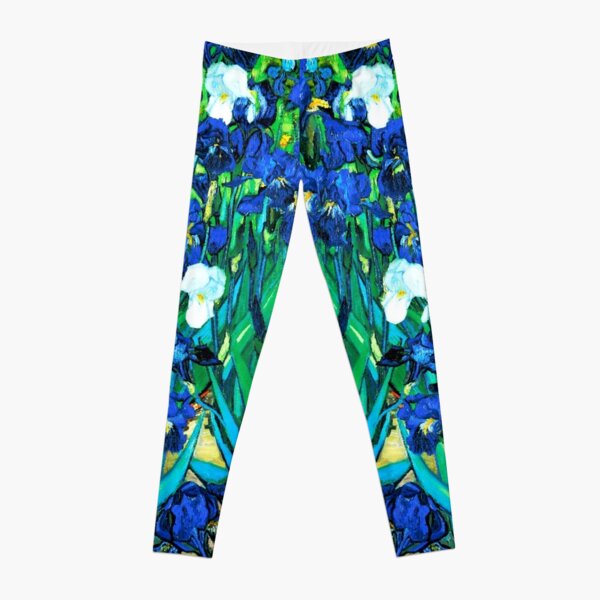 Van Gogh Garden Irises HDR Leggings