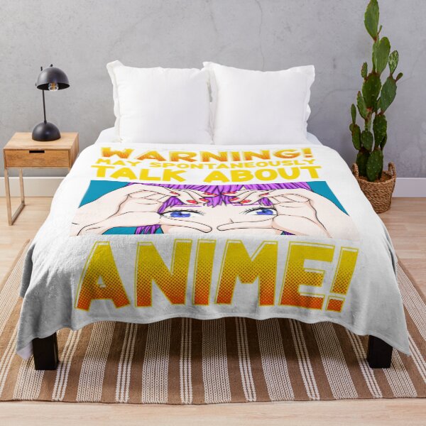 Item preview, Warning May Spontaneously Start Talking About Anime designed and sold by HelenofThreads.