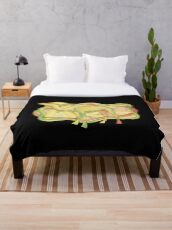 Camel Drawing Throw Blanket