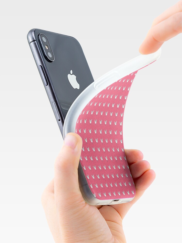 Alternate view of hang 10 red iPhone Case & Cover