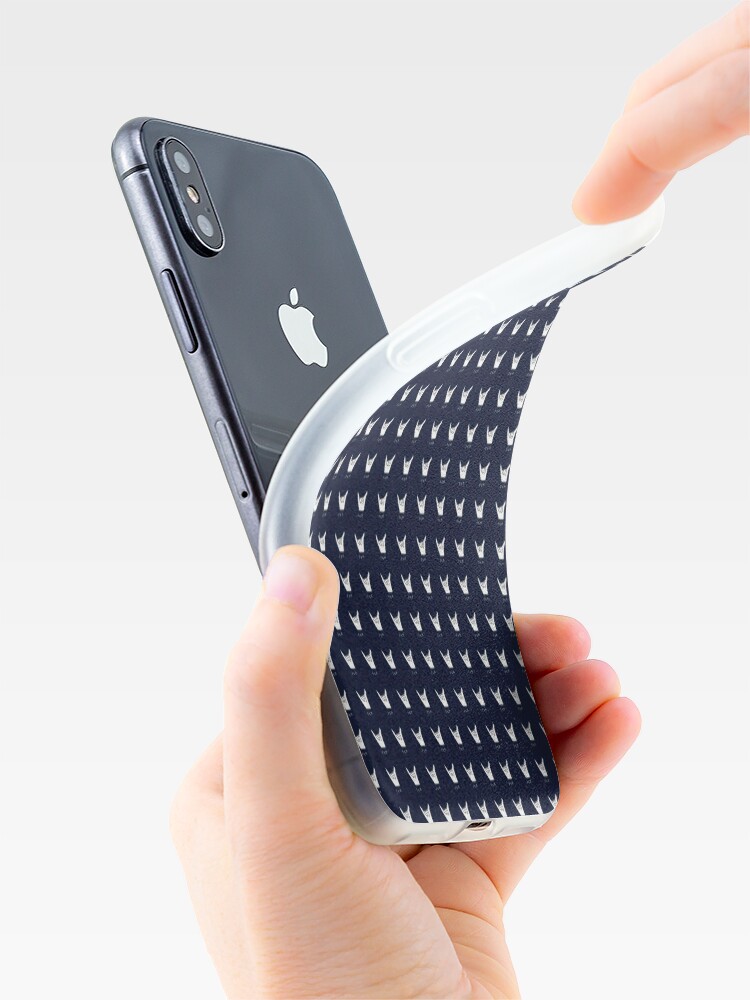 Alternate view of hang 10 navy blue iPhone Case & Cover