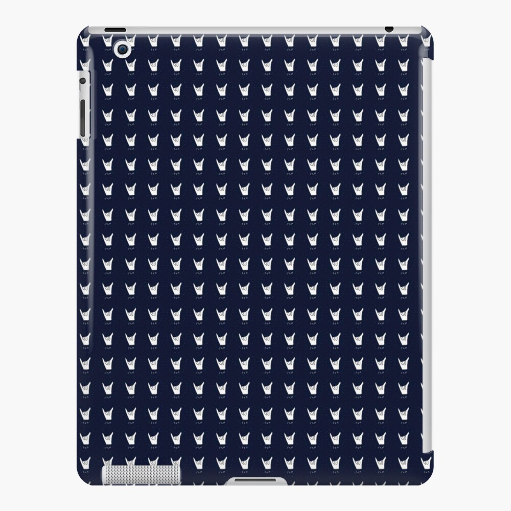hang 10 navy blue iPad Case & Skin
