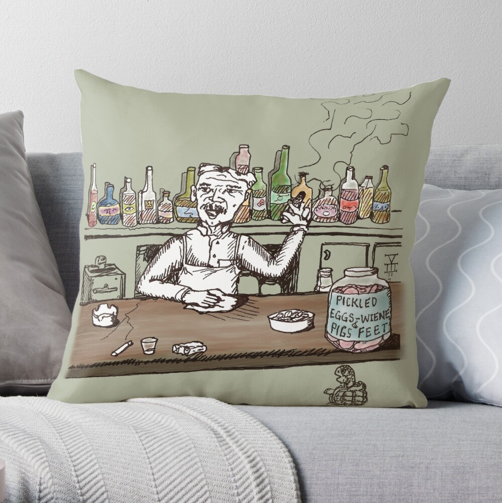 Pickled Pigs Feet Throw Pillow