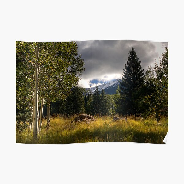 Autumn Mountain Storm Poster