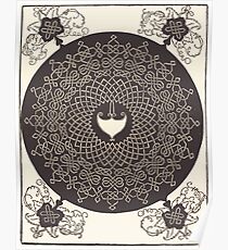Albrecht Dürer or Durer The First Knot with a heart shaped shield Poster