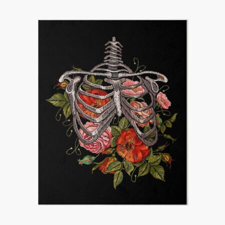 Bones and Botany Halloween Costume Art Board Print