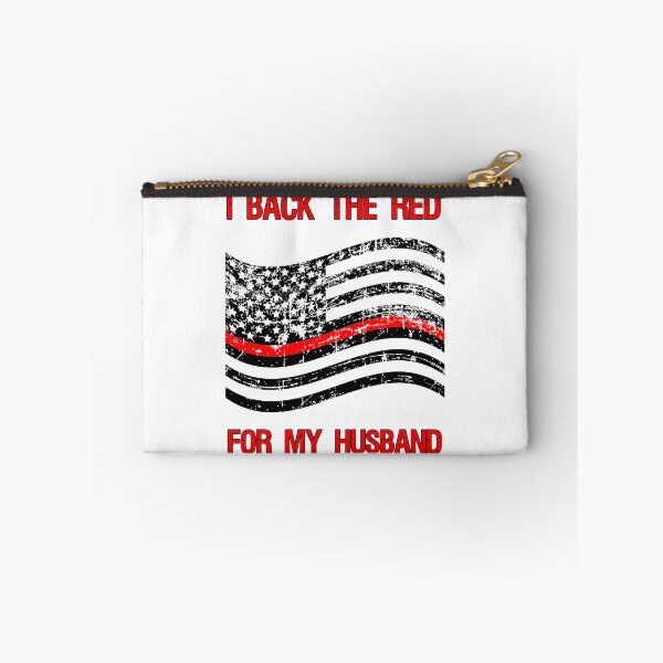 Item preview, Firefighter Wife Flag Red American Support Husband Quote  design designed and sold by CreatedByHeidi.