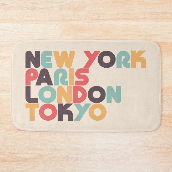 Item preview, New York Paris London Tokyo - Retro Rainbow designed and sold by Lyman Creative Co..