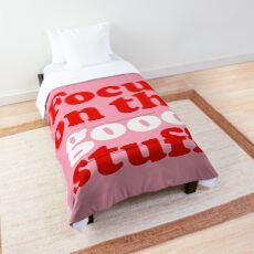 Focus On The Good Stuff {Pink & Red Version} Comforter