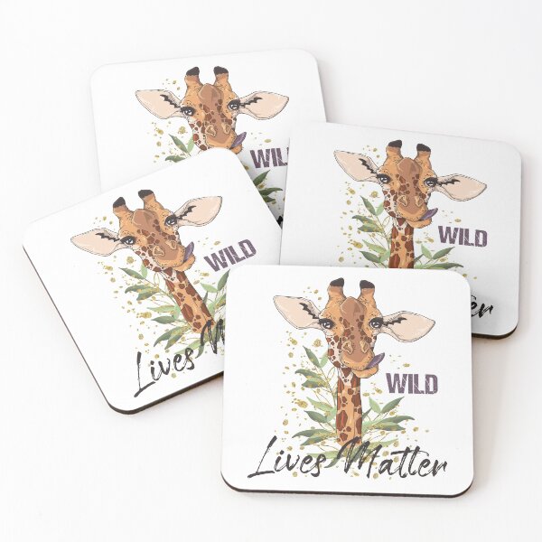 Item preview, Giraffe "Wild Lives Matter" Safari Zoo Animal designed and sold by Jecolds.