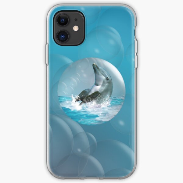 Bubble Dolphin iPhone Soft Case