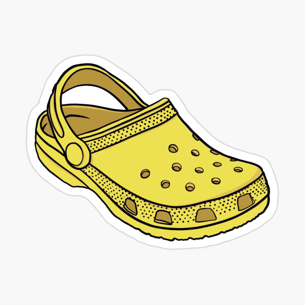 yellow crocs sticker