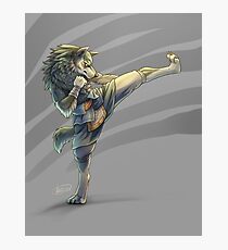 Kickboxing Wolf Link Photographic Print
