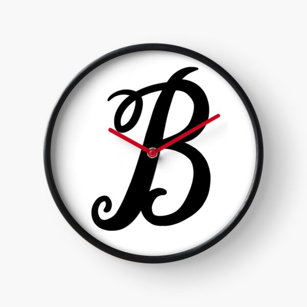 Letter B Clocks Redbubble