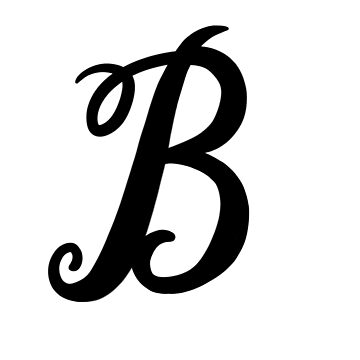 Letter B Poster for Sale by sydney-elaineb | Redbubble