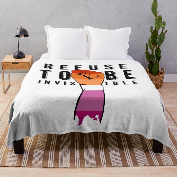 Item preview, Refuse To Be Invisible lesbian flag designed and sold by outofsuburbia.