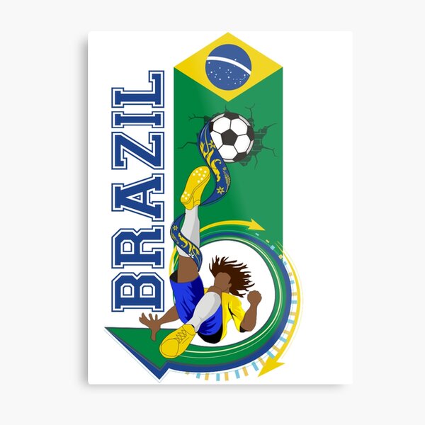 Brazil soccer Metal Print